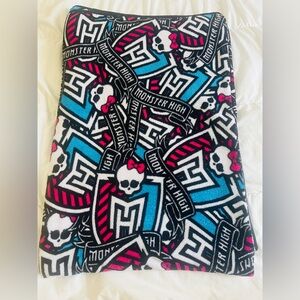 2013 Monster High Double Sides Fleece Throw/Blanket - Fits a Twin/ 80” x 60”